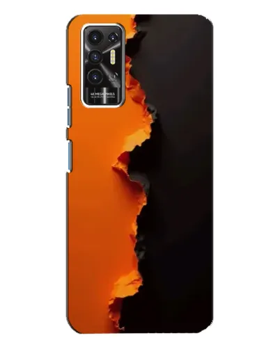 Чохол для TECNO Pova 2 (LE7n) з картинкою «Помаранчевий розлом»