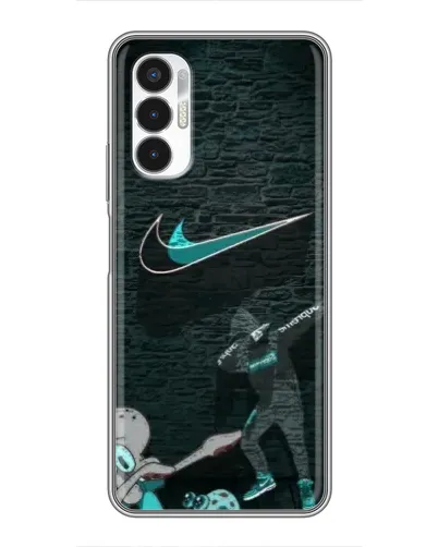 Чехол для TECNO POVA 3 (LF7n) с картинкой «Спортивный арт Nike»