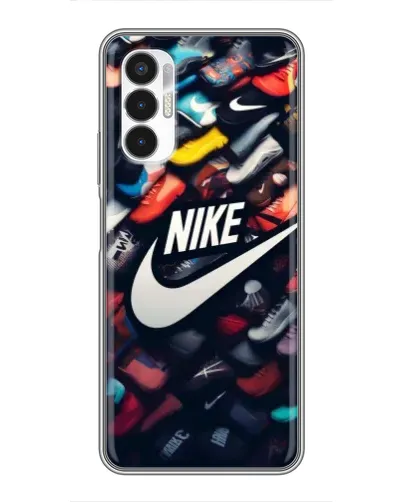 Чехол для TECNO POVA 3 (LF7n) с картинкой «Коллекция кроссовок Nike»