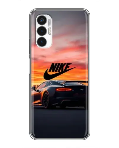 Чехол для TECNO POVA 3 (LF7n) с картинкой «Nike и суперкар»
