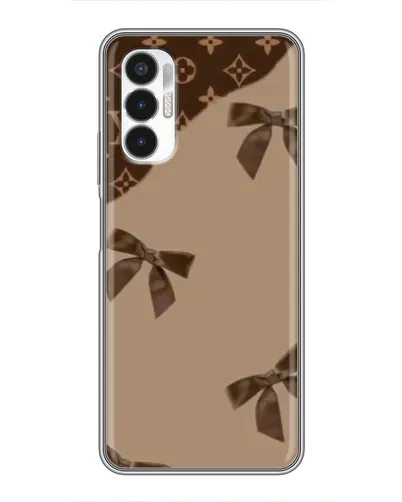 Чехол для TECNO POVA 3 (LF7n) с картинкой «LV — кофейный атлас» Чехол для TECNO POVA 3 (LF7n) с картинкой «LV — кофейный атлас»