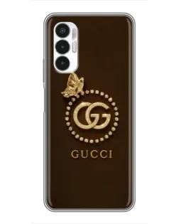Чехол для TECNO POVA 3 (LF7n) с картинкой «Gucci — золотая бабочка» Чехол для TECNO POVA 3 (LF7n) с картинкой «Gucci — золотая бабочка»