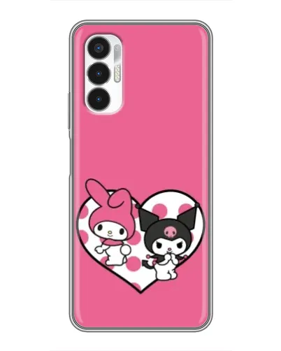 Чохол для TECNO POVA 3 (LF7n) з картинкою «Kuromi та My Melody»