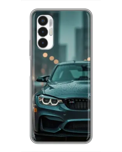 Чехол для TECNO POVA 3 (LF7n) с картинкой «BMW в огнях города»