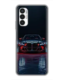 Чехол для TECNO POVA 3 (LF7n) с картинкой «BMW на мокрой дороге»