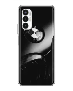 Чехол для TECNO POVA 3 (LF7n) с картинкой «Эмблема BMW — макро»
