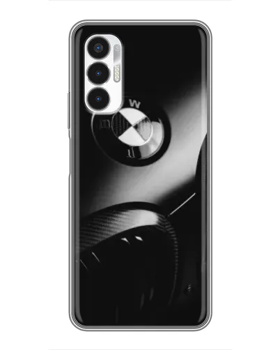 Чехол для TECNO POVA 3 (LF7n) с картинкой «Эмблема BMW — макро»