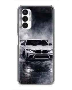 Чехол для TECNO POVA 3 (LF7n) с картинкой «BMW сквозь туман»