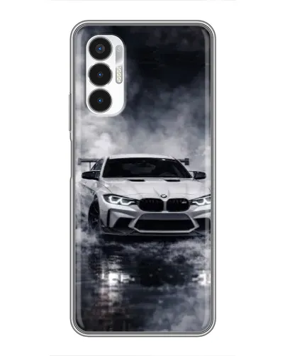 Чехол для TECNO POVA 3 (LF7n) с картинкой «BMW сквозь туман»