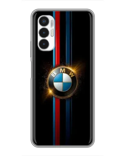 Чехол для TECNO POVA 3 (LF7n) с картинкой «BMW M-Power неон»