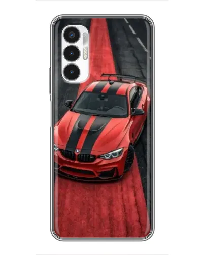 Чехол для TECNO POVA 3 (LF7n) с картинкой «BMW на красной дорожке»