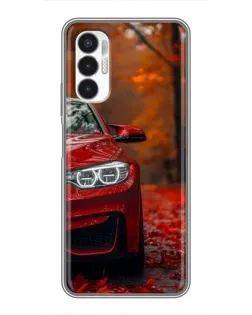 Чехол для TECNO POVA 3 (LF7n) с картинкой «Осенняя BMW M4»