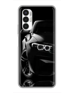 Чехол для TECNO POVA 3 (LF7n) с картинкой «Черная BMW — профиль» Чехол для TECNO POVA 3 (LF7n) с картинкой «Черная BMW — профиль»