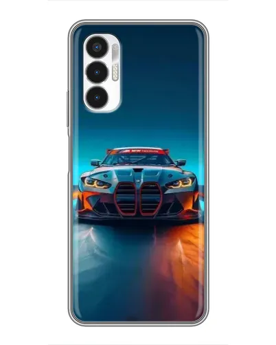 Чехол для TECNO POVA 3 (LF7n) с картинкой «BMW — огни неона» Чехол для TECNO POVA 3 (LF7n) с картинкой «BMW — огни неона»