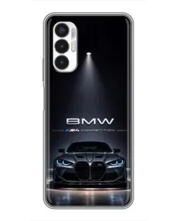 Чехол для TECNO POVA 3 (LF7n) с картинкой «BMW сквозь ночной город» Чехол для TECNO POVA 3 (LF7n) с картинкой «BMW сквозь ночной город»