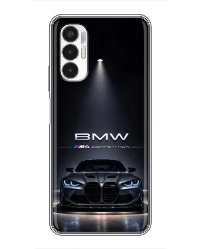 Чехол для TECNO POVA 3 (LF7n) с картинкой «BMW сквозь ночной город» Чехол для TECNO POVA 3 (LF7n) с картинкой «BMW сквозь ночной город»