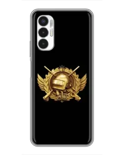 Чехол для TECNO POVA 3 (LF7n) с картинкой «PUBG — оранжевый градиент» Чехол для TECNO POVA 3 (LF7n) с картинкой «PUBG — оранжевый градиент»