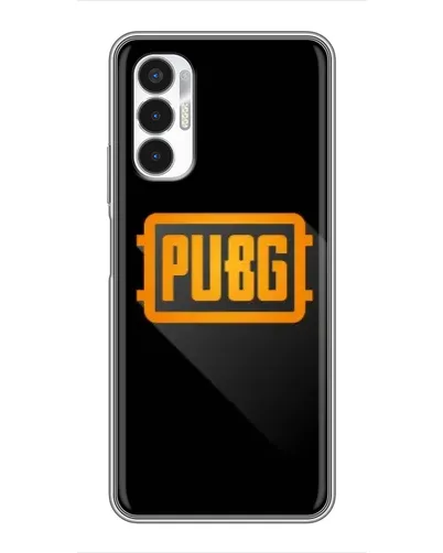 Чехол для TECNO POVA 3 (LF7n) с картинкой «PUBG — рамка лого»