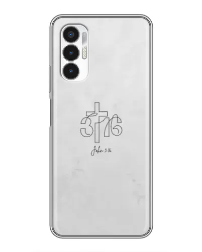 Чехол для TECNO POVA 3 (LF7n) с картинкой «Иоанна 3:16 Крест»
