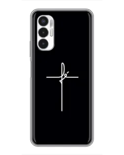 Чехол для TECNO POVA 3 (LF7n) с картинкой «Тонкий крест»