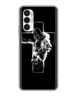 Чехол для TECNO POVA 3 (LF7n) с картинкой «Сияющий крест Jesus»