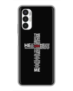 Чехол для TECNO POVA 3 (LF7n) с картинкой «Текстовый крест»
