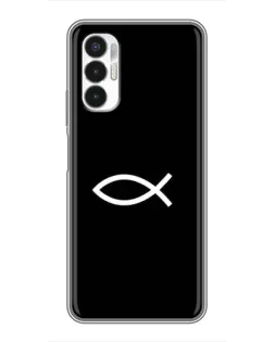 Чехол для TECNO POVA 3 (LF7n) с картинкой «Символ рыбы Jesus»