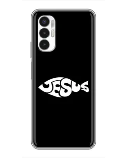 Чехол для TECNO POVA 3 (LF7n) с картинкой «Рыба Jesus»