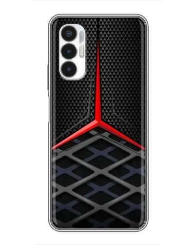 Чехол для TECNO POVA 3 (LF7n) с картинкой «Mercedes Carbon Grid»
