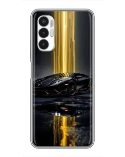 Чехол для TECNO POVA 3 (LF7n) с картинкой «Ночной Lamborghini драйв»
