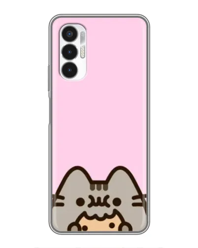 Чехол для TECNO POVA 3 (LF7n) с картинкой «Pusheen и печенье» Чехол для TECNO POVA 3 (LF7n) с картинкой «Pusheen и печенье»