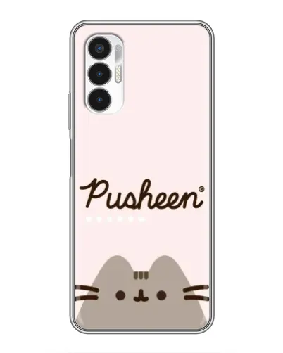Чехол для TECNO POVA 3 (LF7n) с картинкой «Pusheen логотип» Чехол для TECNO POVA 3 (LF7n) с картинкой «Pusheen логотип»