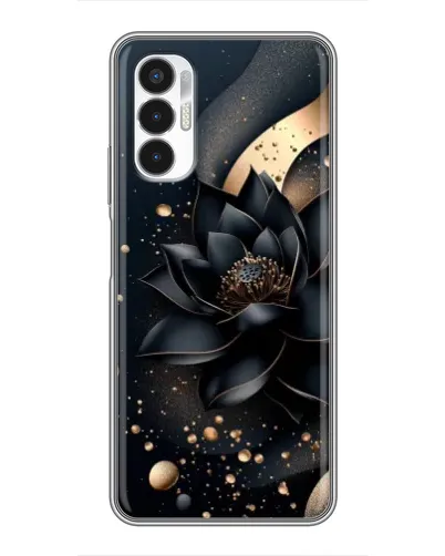 Чехол для TECNO POVA 3 (LF7n) с картинкой «Черный лотос» Чехол для TECNO POVA 3 (LF7n) с картинкой «Черный лотос»