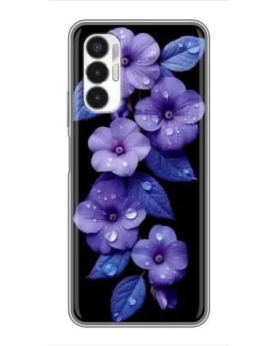 Чехол для TECNO POVA 3 (LF7n) с картинкой «Фиолетовые цветы с росою» Чехол для TECNO POVA 3 (LF7n) с картинкой «Фиолетовые цветы с росою»