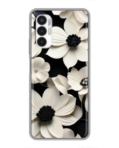 Чехол для TECNO POVA 3 (LF7n) с картинкой «Объемные белые цветы» Чехол для TECNO POVA 3 (LF7n) с картинкой «Объемные белые цветы»
