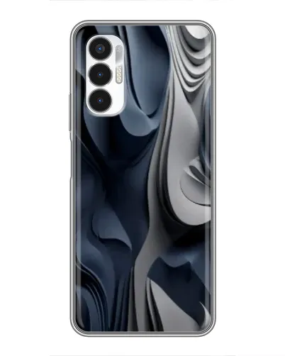 Чехол для TECNO POVA 3 (LF7n) с картинкой «Объемные синие складки» Чехол для TECNO POVA 3 (LF7n) с картинкой «Объемные синие складки»