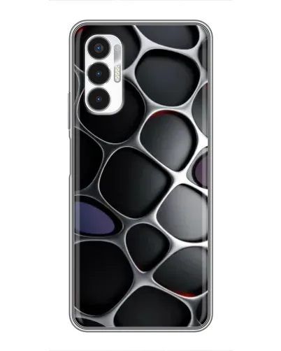Чехол для TECNO POVA 3 (LF7n) с картинкой «Объемная темная решетка» Чехол для TECNO POVA 3 (LF7n) с картинкой «Объемная темная решетка»