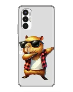 Чохол для TECNO POVA 3 (LF7n) з картинкою «Капібара репер даб» Чохол для TECNO POVA 3 (LF7n) з картинкою «Капібара репер даб»