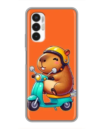 Чехол для TECNO POVA 3 (LF7n) с картинкой «Капибара на скутере» Чехол для TECNO POVA 3 (LF7n) с картинкой «Капибара на скутере»
