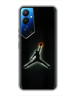 Чехол для TECNO POVA 4 (LG7n) с картинкой «Jordan Gradient Logo»