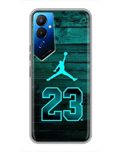 Чехол для TECNO POVA 4 (LG7n) с картинкой «Jordan Cyan 23» Чехол для TECNO POVA 4 (LG7n) с картинкой «Jordan Cyan 23»