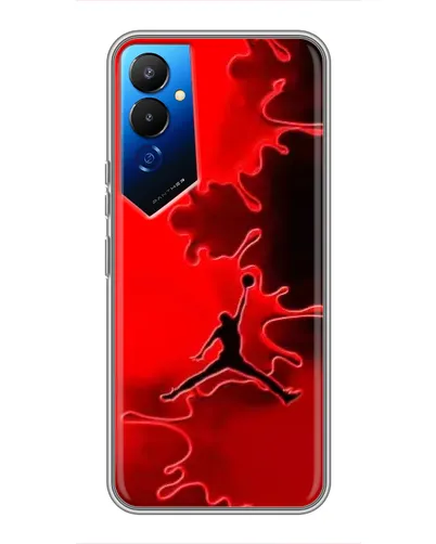 Чехол для TECNO POVA 4 (LG7n) с картинкой «Jordan Red Smoke» Чехол для TECNO POVA 4 (LG7n) с картинкой «Jordan Red Smoke»