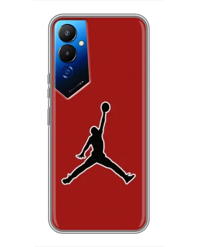 Чехол для TECNO POVA 4 (LG7n) с картинкой «Jordan Red Back» Чехол для TECNO POVA 4 (LG7n) с картинкой «Jordan Red Back»