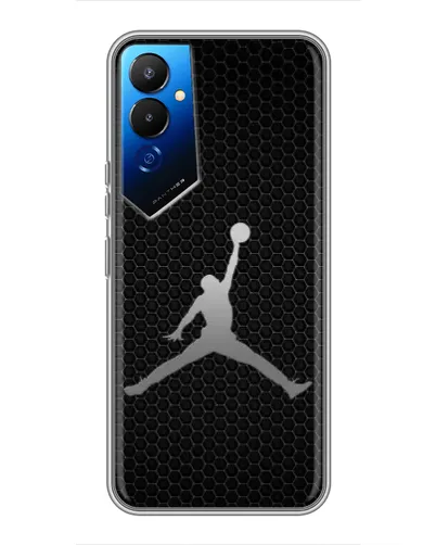 Чехол для TECNO POVA 4 (LG7n) с картинкой «Jordan Dark Carbon» Чехол для TECNO POVA 4 (LG7n) с картинкой «Jordan Dark Carbon»