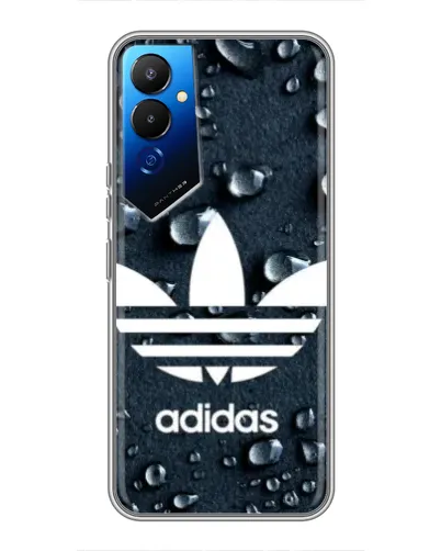 Чехол для TECNO POVA 4 (LG7n) с картинкой «Adidas Trefoil Blue»