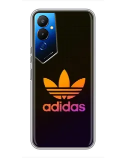 Чехол для TECNO POVA 4 (LG7n) с картинкой «Градиент Adidas»