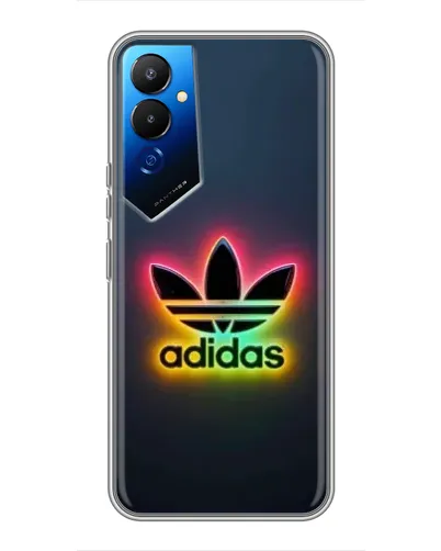 Чехол для TECNO POVA 4 (LG7n) с картинкой «Неоновый Adidas»