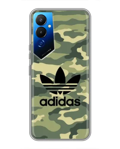 Чехол для TECNO POVA 4 (LG7n) с картинкой «Милитари стиль Adidas»