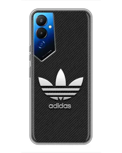 Чехол для TECNO POVA 4 (LG7n) с картинкой «Adidas Карбоновая текстура»