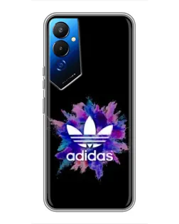 Чехол для TECNO POVA 4 (LG7n) с картинкой «Взрыв красок Adidas»